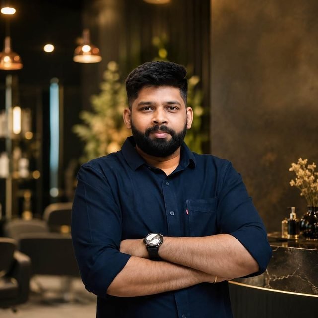 Rohit Zende, Creative Director at OK Salon, Tarabai Park, Kolhapur